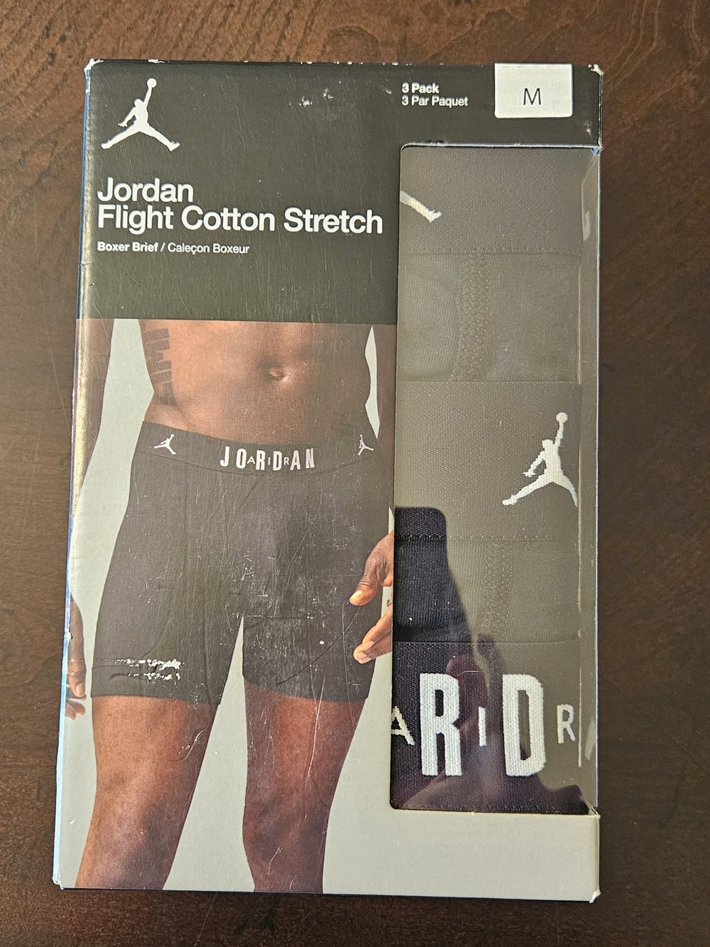Jordan Flight Cotton Stretch Boxer Briefs - Black